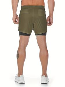 Shorts de course d'endurance pour hommes, légers et confortables, avec une coupe athlétique flexible, conçus pour les longues courses, l'entraînement physique et la salle de sport - Product Image 3