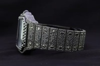 Montre en acier inoxydable à quartz, tendance, entièrement noire, sertie de diamants, pour un usage quotidien, style tendance, événements, hip-hop, disponible