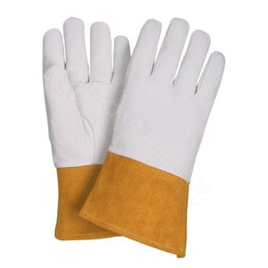 Guantes de seguridad de soldadura de cuero de vaca antiestáticos de alto rendimiento Guantes de cuero de gran oferta estándar de protección Premium de grado AB - Product Image 5