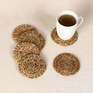 <b>Water</b> hyacinth tea cup coaster saucer best selling handweave drink coasters factory supply - Product Image 5
