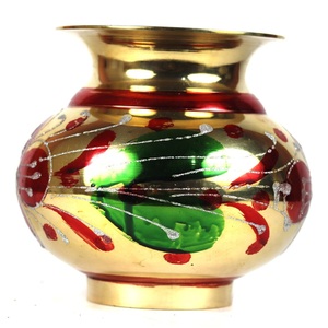 Lota de Latón Puro Vintage de Alta Calidad con Acabado Pulido para Uso en la Cocina, Artículo de Cocina Árabe Antiguo Lutiya - Product Image 4