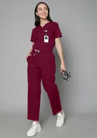 Ensemble de gommages médicaux pour femmes et hommes haut et pantalon confortables pour le personnel hospitalier