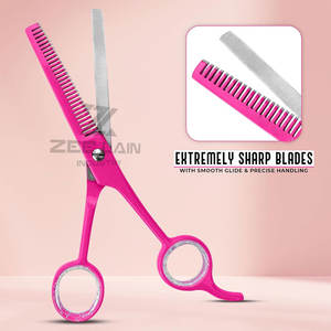 Tijeras de adelgazamiento de peluquero de salón de servicio OEM hoja de acero inoxidable duradera Material duradero al por mayor - Product Image 2