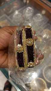 Bracelets Kundan à la mode Superbes beaux bracelets Latkan de travail en pierre pour les mariages et les vêtements de fête Magasinez maintenant - Product Image 4