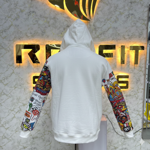 prefect cutting sport edition most Demanded <b>Zipper</b> <b>hoodie</b> <b>Black</b> Printed factory made cheap price hoodies men men's hoodies - Product Image 4