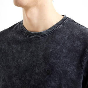 T-shirt vierge personnalisé délavé à l'acide pour hommes à des prix abordables t-shirt délavé à l'acide pour hommes de fabrication professionnelle - Product Image 3