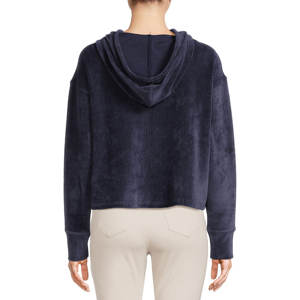 Sudaderas Cortas de Manga Larga de Lujo Personalizadas de Alta Calidad para Mujer, de Terciopelo Acanalado, Tallas XS a XL - Product Image 3