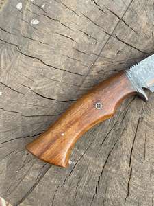 Couteau avec étui en cuir, cadeau pour le camping, service OEM, couteau de poche en acier Damas fait main de haute qualité - Product Image 4