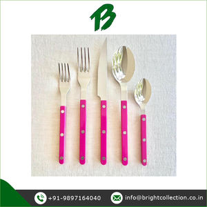 Juego de cubiertos de vajilla de excelente calidad, juego de cubiertos con mango de resina para uso en bodas, disponible con logotipo personalizado a buen precio - Product Image 2