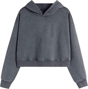 Cómodas Sudaderas de Invierno Tejidas 100% Algodón para Mujer con Logotipo Frontal - Product Image 4