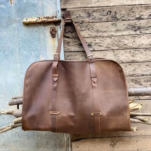 Handmade Genuine Leather Wood <b>Log</b> <b>Holder</b> Modern Durable Environmental Firewood Storage Gift LLC-0003 - Product Image 1