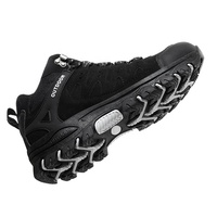 Chaussures de randonnée et de trekking imperméables en daim antidérapantes pour hommes, idéales pour l'escalade en montagne en été et en automne, avec lacets sportifs