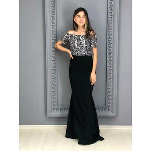 Star donna leopardo pesce abito da sera Tt3737 3737