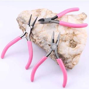 3 ชิ้นสีชมพูเครื่องประดับคีมชุดลวดตัดดัด Plier เครื่องประดับทําชุดเครื่องมือ - Product Image 4