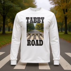 Maglietta promozionale a maniche lunghe a tema gatto Tabby Road - Product Image 3