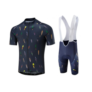 Conjuntos de camisetas de ciclismo para hombre al por mayor, trajes de ciclismo de carretera personalizados, los mejores uniformes de manga corta ligeros y transpirables de secado rápido - Product Image 1