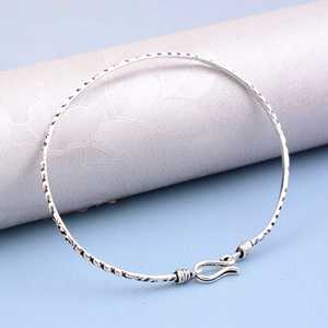New Arrival Design <b>Boho</b> Floral Bangle <b>Boho</b> Brass Bangle Women Oxidized Silver Finish Filigree Pattern Bangle Wholesale/OEM/ODM - Product Image 5