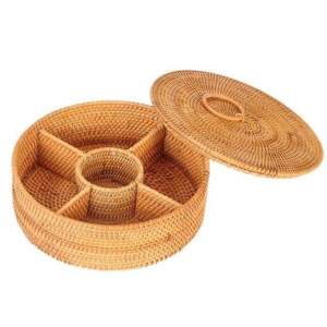 Plateau Fruits Secs Avec Couvercle Haute Qualité Made in India Présentation made by Tayyab Handicraft - Product Image 1