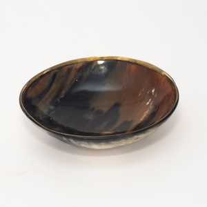 Cuenco de cuerno Natural de gran tamaño, manijas de Metal, adornos de cocina, artículos para servidor de alimentos, gran oferta ecológica para ensalada de frutas, cuerno de ensalada - Product Image 4