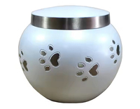 Urne pour animaux de compagnie en laiton artisanal de vente chaude belle urne de crémation pour le pot de cendres à vendre