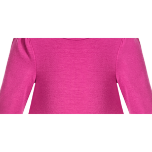 Robe en tricot à corsage rose violet et jupe en lurex pour bébés filles, rose, taille 12 mois, style long pour 3 4 5 6 7 8 ans, nœud en mousseline ODM - Product Image 2