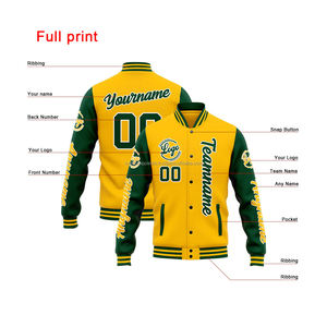 MCACVJ-161 de veste universitaire de marque Premium Corporate Team avec col montant et logo de broderie sur le devant Vente en gros - Product Image 2