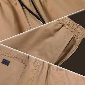 กางเกงขายาวผู้ชายดีไซน์ล่าสุด ขายส่ง สไตล์โดดเด่น ปี 2025 ผ้าแคนวาส น้ำหนักเบา ทรงตรง สบายๆ เอวกลาง สำหรับขายออนไลน์ - Product Image 4