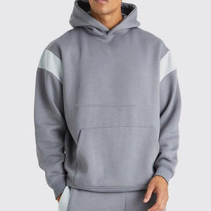 Precio al por mayor, nuevo diseño, chándales de invierno a la moda para hombre, de talla grande, hechos a medida, lisos, 100% algodón, de gran gramaje. - Product Image 5