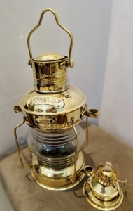 Dầu đèn LED Burton hải lý đèn lồng phòng ngủ hàng hải 14 "tàu Brass Art Deco hiện đại công nghiệp trang trí nội thất Quà Tặng bảng đèn - Product Image 3