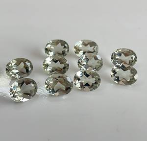 Améthyste verte naturelle coupe ovale 5x7mm à facettes-améthyste verte en vrac - Product Image 4