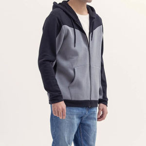 <b>Hoodie</b> Manufacturers Fashion Designer Streetwear Quarter <b>Zipper</b> <b>Black</b> Thick Custom Embroidered Men's Hoodies - Product Image 5