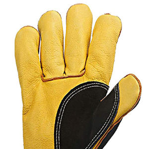 Gants de travail en cuir résistant à la chaleur et au feu, gants de soudage résistants au feu, nouvelle collection 2025 - Product Image 3