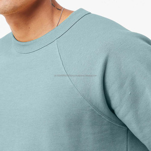 Sweat ras du cou raglan en polaire éponge unisexe Pull en polaire thermique Pull ras du cou Sweat de travail d'hiver - Product Image 5