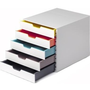 <b>Plastic</b> Office Organizer with <b>Storage</b> <b>Drawers</b> for Home or Office Living Room - Product Image 1
