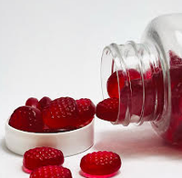 Complément alimentaire de biotine de haute qualité 5000 mcg en gommes, saveur myrtille rouge, 60 unités, soins de santé et beauté premium pour adultes, marque privée