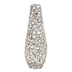 Vases et pots à fleurs en fer revêtus d'argent de nouveau style unique prix de gros bon marché pour les occasions de mariage - Product Image 1