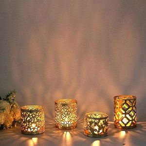 Best Wholesale Decorative Golden Iron Votive <b>Candle</b> <b>Holder</b> Set for Garden and <b>Outdoor</b> Events for Christmas - Product Image 3