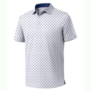 Polo de Golf à séchage rapide pour hommes à la mode motif personnalisé tissu respirant évacuant l'humidité été tenue décontracté hommes Polo t-shirts - Product Image 2