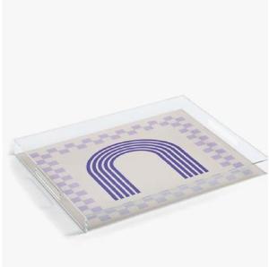 Plateau en acrylique transparent de qualité exclusive, design fabuleux de grande taille, idéal pour la restauration rapide et la présentation de desserts de l'Inde - Product Image 1