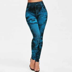 Jeans pour femmes Stretch Leggings mode Sexy mince Push Up dame Leggings de gymnastique casual Simple taille haute Streetwear Leggings - Product Image 5