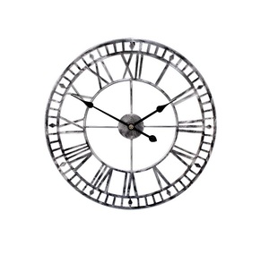 Horloge murale décorative en métal durable à l'aspect vintage pour les idées de décoration de la maison prix de gros horloge murale en fer - Product Image 1