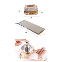 Ensemble d'accessoires de salle de bain trois pièces, moderne, luxueux, écologique, multi-usages, avec logo personnalisé, en verre et acier inoxydable, magnifique, pour savon