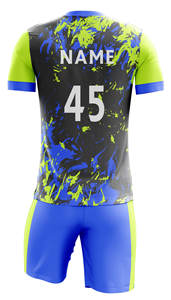 ชุดเสื้อฟุตบอลพิมพ์ลายโพลีเอสเตอร์แบบซับลิเมชันชุดเสื้อสำหรับเล่นฟุตบอลมีสไตล์ - Product Image 3