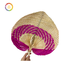 Abanico de mano de bambú ecológico, artesanía hecha a mano ligera de moda para eventos, bodas y fiestas - Product Image 2