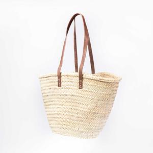 Sac fourre-tout d'épaule en paille tressé à la main, ouvert, à deux anses, imperméable, avec doublure en polyester, capacité 3L+, pour la plage et les voyages - Sac à main tendance - Product Image 1