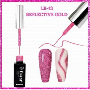 Kween Studio UV Nail Gel Polish-Reflective Glitter Hot Pink Thin Brush DIY LED Cure 15 มล. - Product Image 3