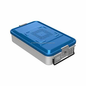 Conteneur de stérilisation pour instruments médicaux en acier inoxydable, durable, certifié CE, certifié ISO13485, pour usage hospitalier, manuel - Product Image 1