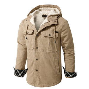 Men's High Street Style Stand Collar Letter Pattern <b>Cargo</b> Jacket with Custom Colors and Eco-Friendly Features - Product Image 1