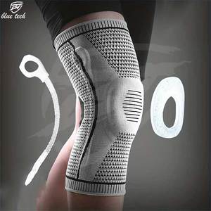 Vente en gros en usine Genouillères de soutien des articulations en nylon à haute élasticité Basketball Cyclisme Genouillère de compression respirante Genouillère - Product Image 4