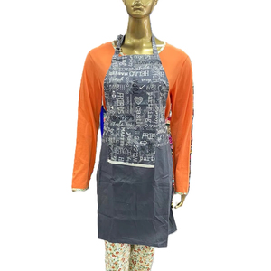 Vente en gros Tablier sans manches personnalisé de haute qualité Tissu en lin et coton imprimé de différentes tailles et styles pour la cuisine et le jardin à la taille - Product Image 1